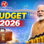 Union Budget 2026 PDF download icon with document preview showing "Three Kartavyas"