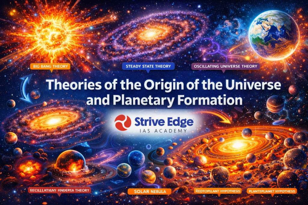 Theories of the Origin of the Universe and Planetary Formation