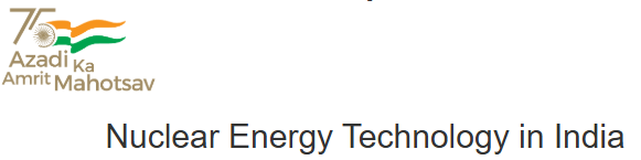 PIB press release banner on Nuclear Energy Technology in India
