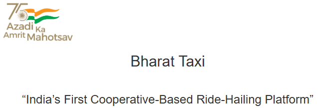 Bharat Taxi Indias first cooperative based ride hailing platform