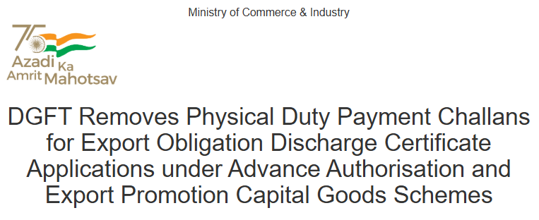 Shipping containers and trade documents representing DGFT's digital reform of Export Obligation Discharge Certificates