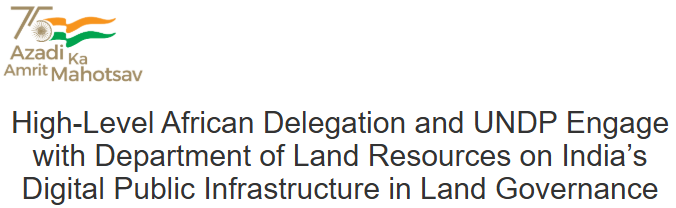 Illustration of India's Digital Public Infrastructure in land governance and record digitisation