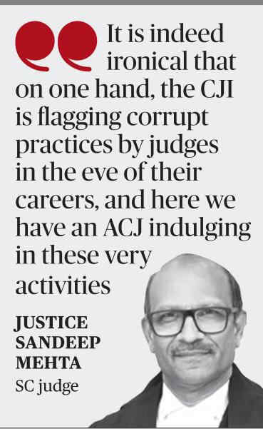 Illustration representing the collegium system and appointment of High Court judges in India