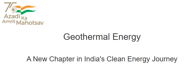 Infographic on India's geothermal energy potential and the Puga Valley project