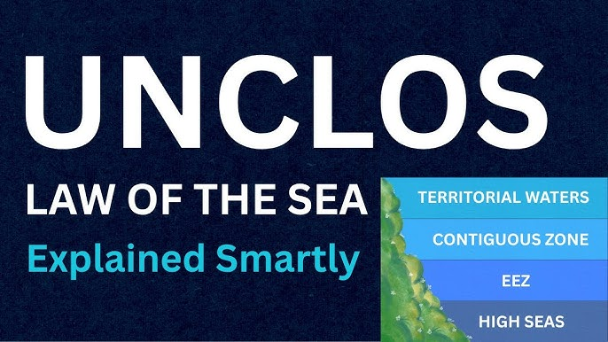 Infographic on UNCLOS maritime zones and the Strait of Hormuz transit passage dispute