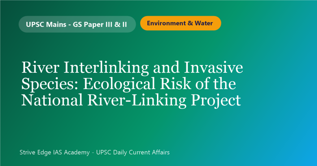 River Interlinking and Invasive Species: Ecological Risk of the National River-Linking Project